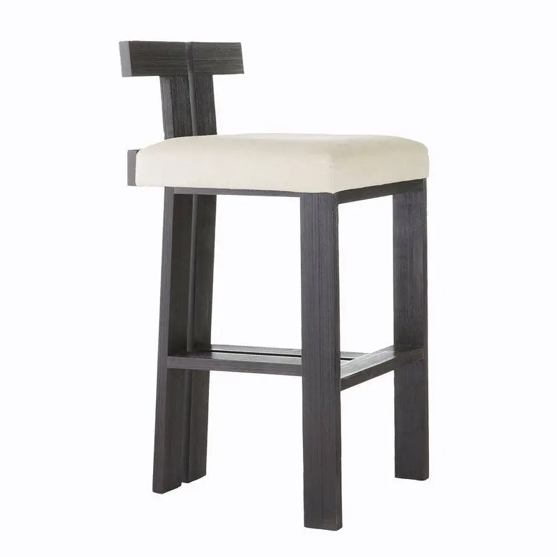 Enola Bar Stool Natural/Ebony/Antique Brass