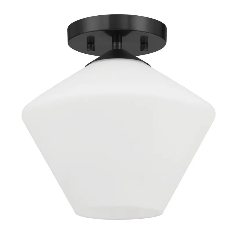 Celestial Valley One Light Flush Mount Matte Black