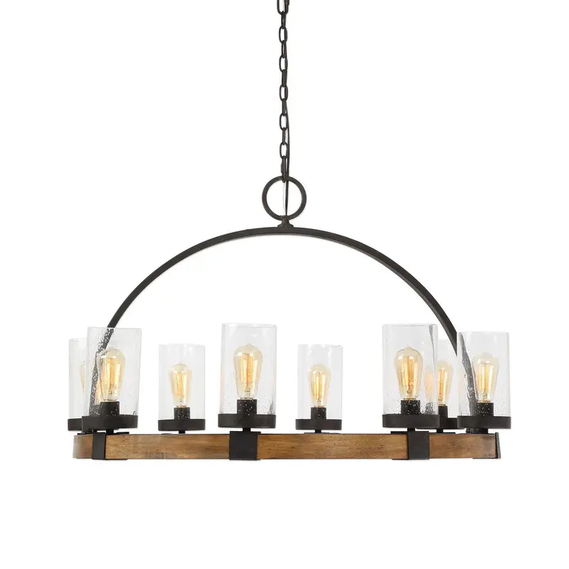 Atwood Eight Light Pendant Deep Weathered Bronze