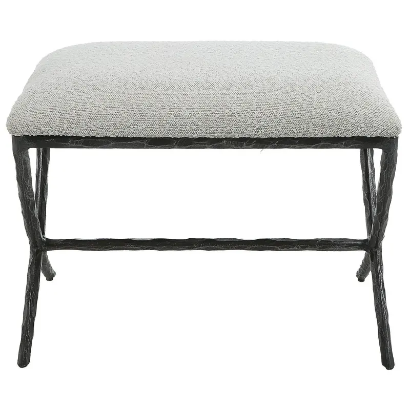 Brisby Bench Distressed Charcoal