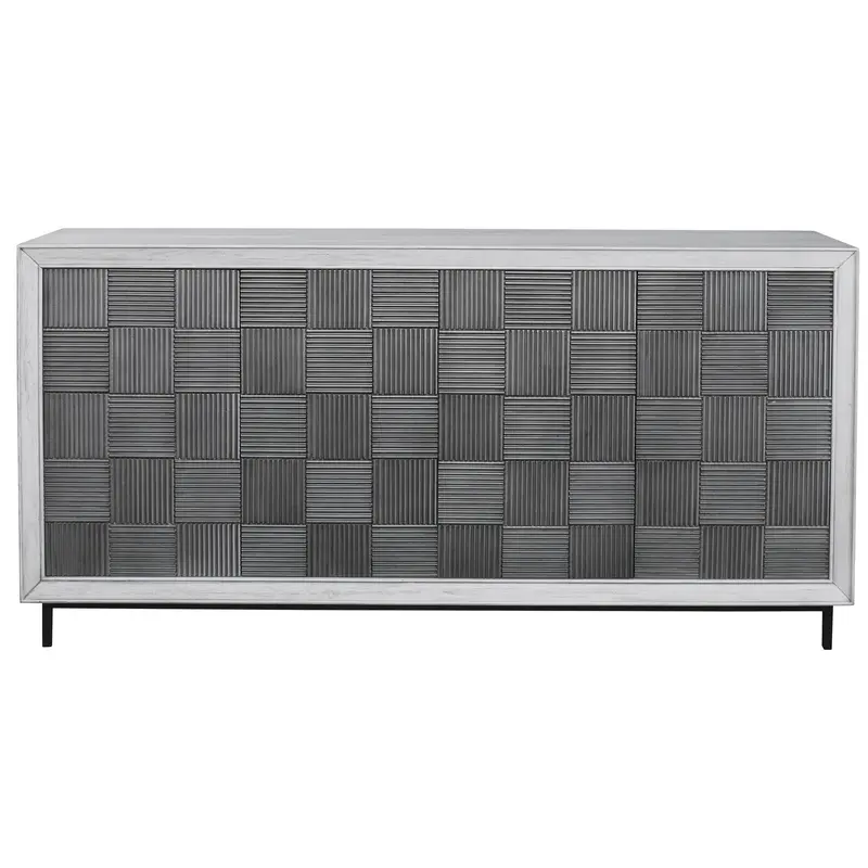 Checkerboard Cabinet Light Gray