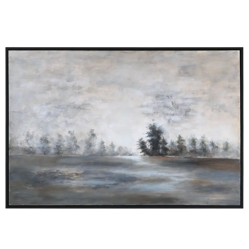 Evening Mist Wall Art Hand Painted Canvas