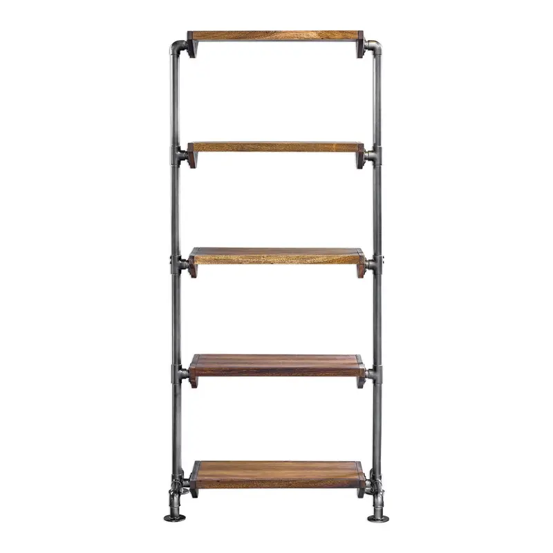 Rhordyn Etagere Aged Gunmetal