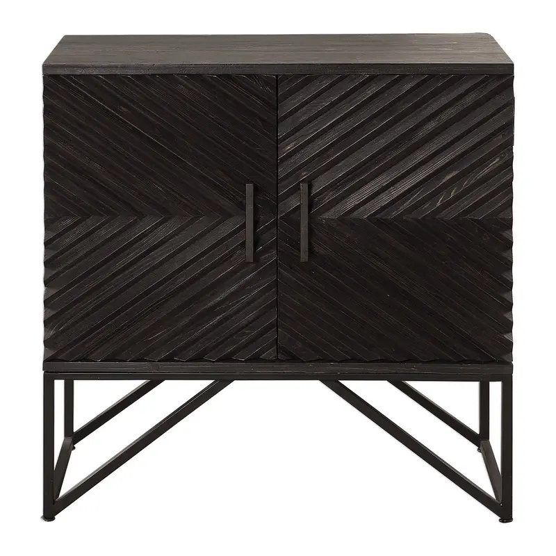 Zadie Cabinet Black Steel
