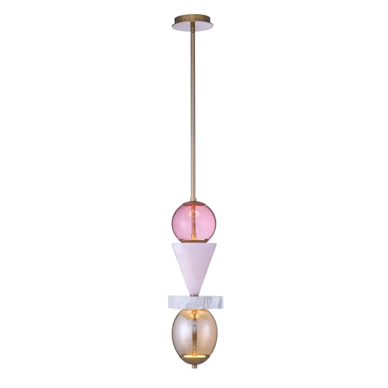 Demi LED Mini Pendant Winter Brass