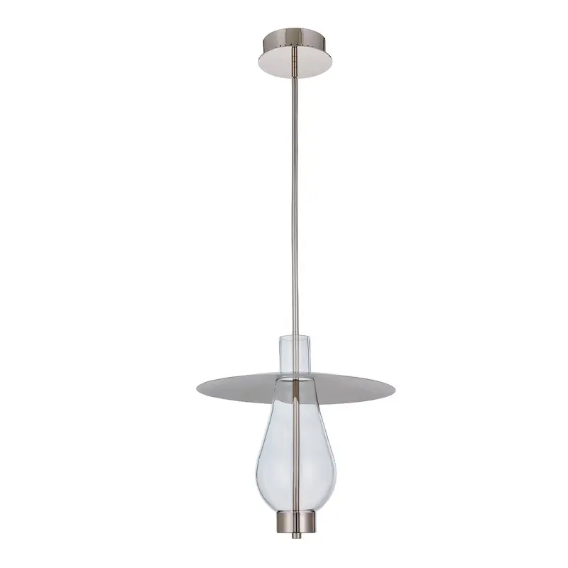 Hugo LED Pendant Polished Nickel