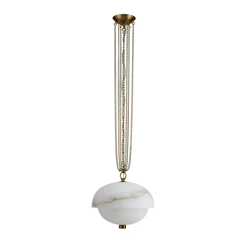 Volterra LED Pendant Winter Brass