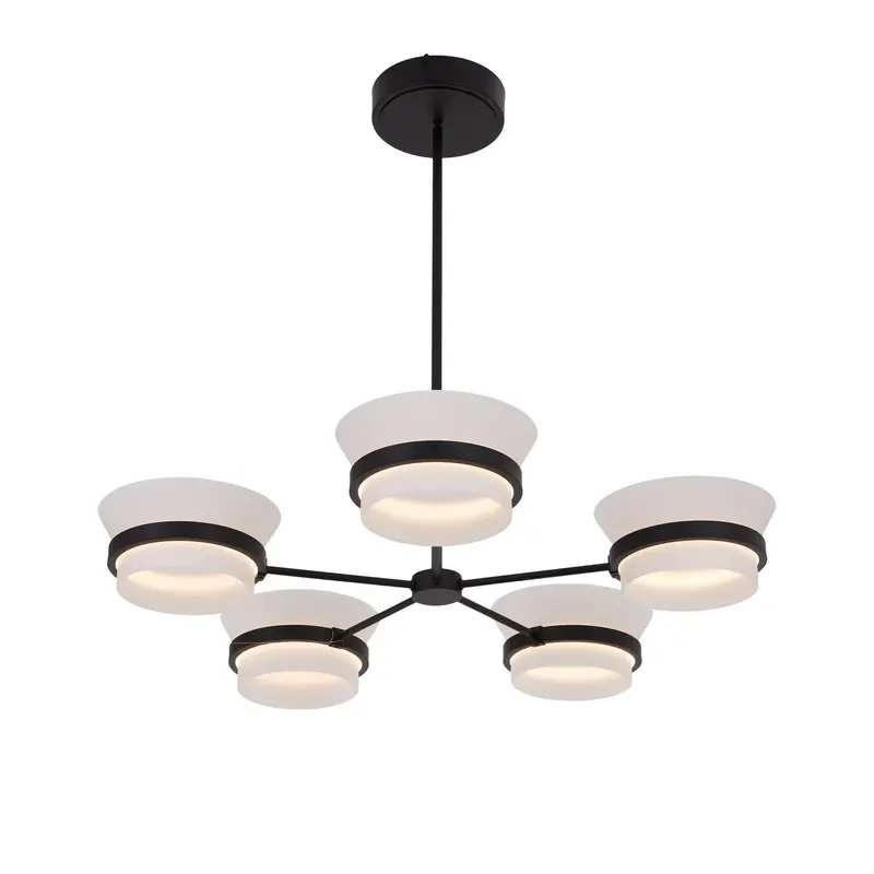 Anel LED Chandelier Matte Black