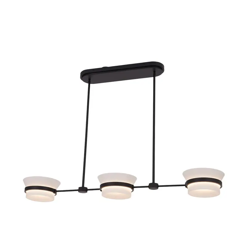 Anel LED Island Pendant Matte Black