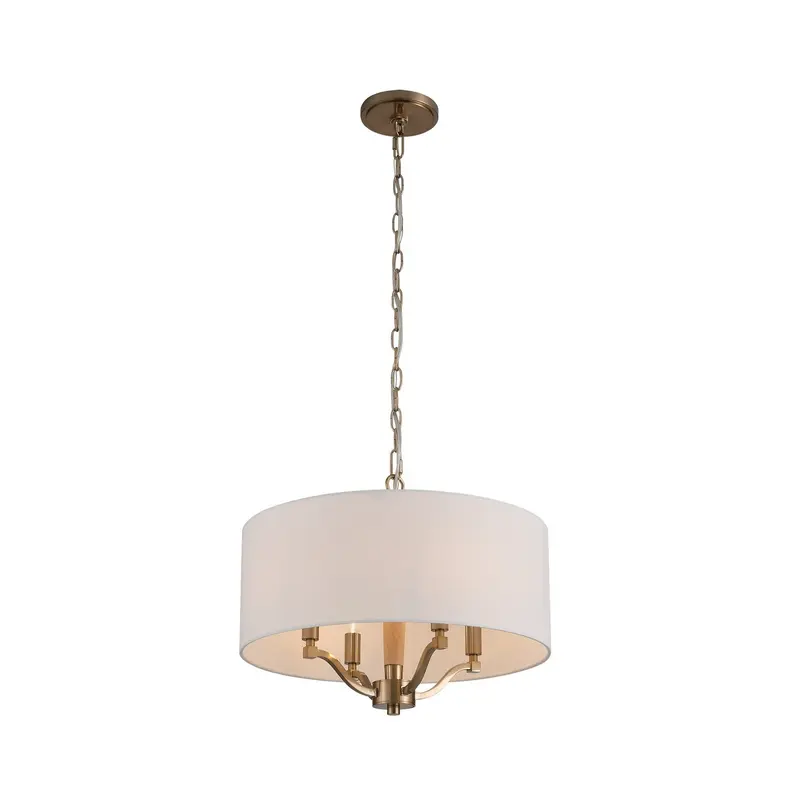 Curva Four Light Chandelier Brushed Champagne Gold