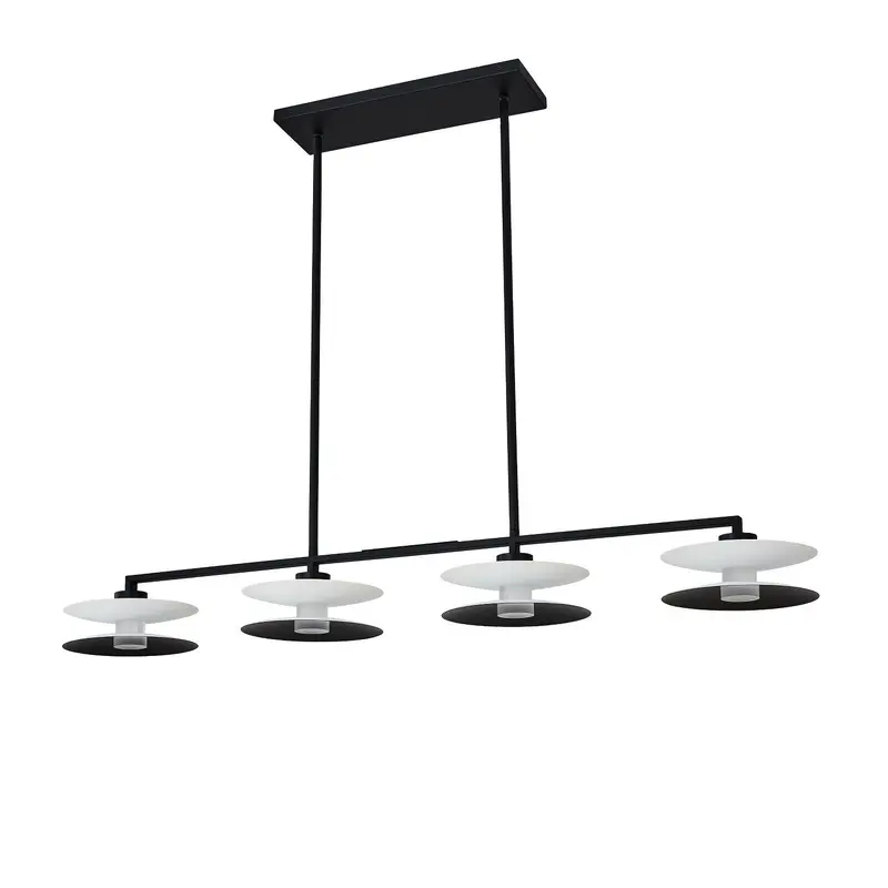 Fresno LED Island Pendant White and Matte Black