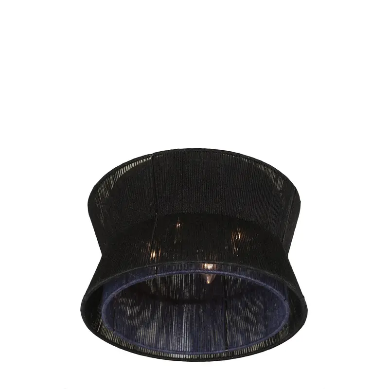 Madura Four Light Flush Mount Matte Black