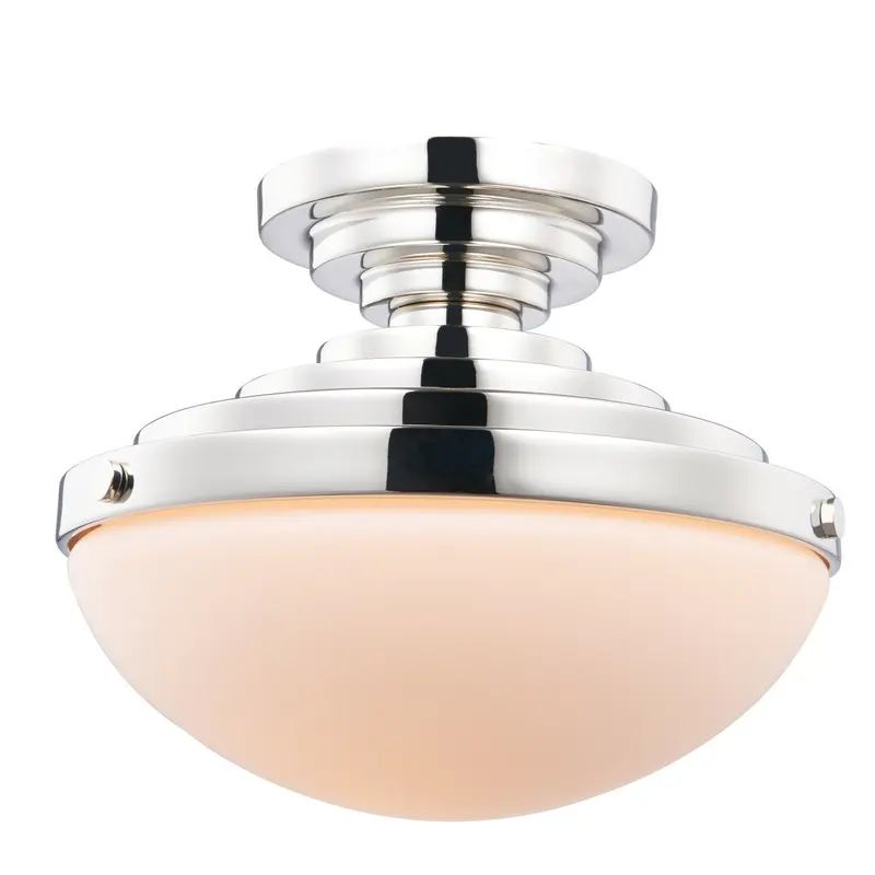 Pasos One Light Flush Mount Polished Nickel