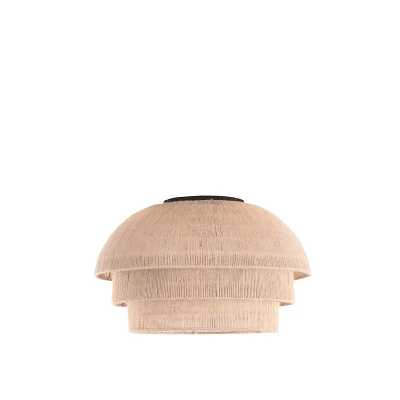 Seychelles Three Light Flush Mount Matte Black