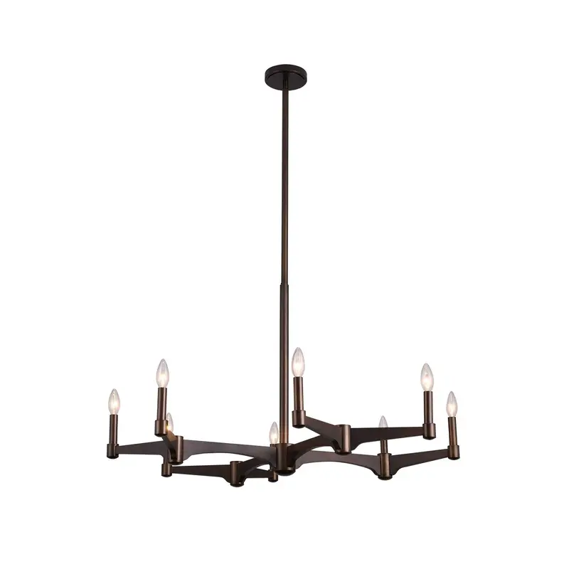 Tono Eight Light Chandelier Vintage Bronze