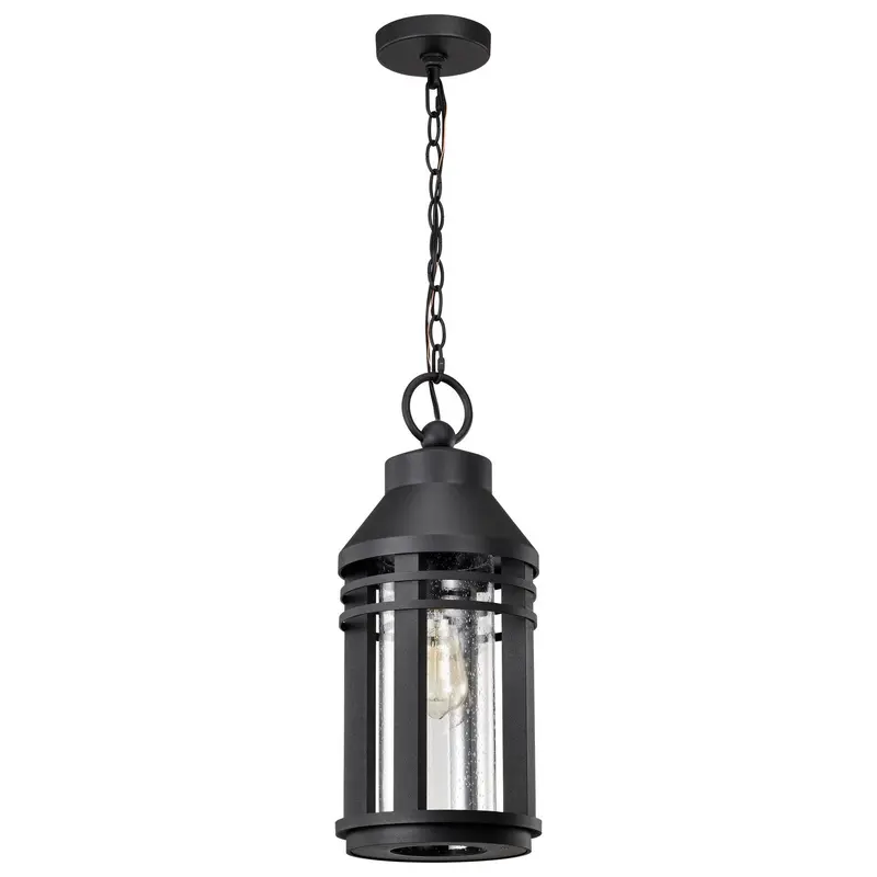 Wilton One Light Hanging Lantern Matte Black