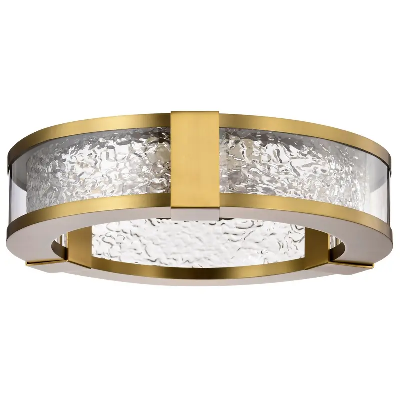 Darrow LED Flush Mount Vintage Brass