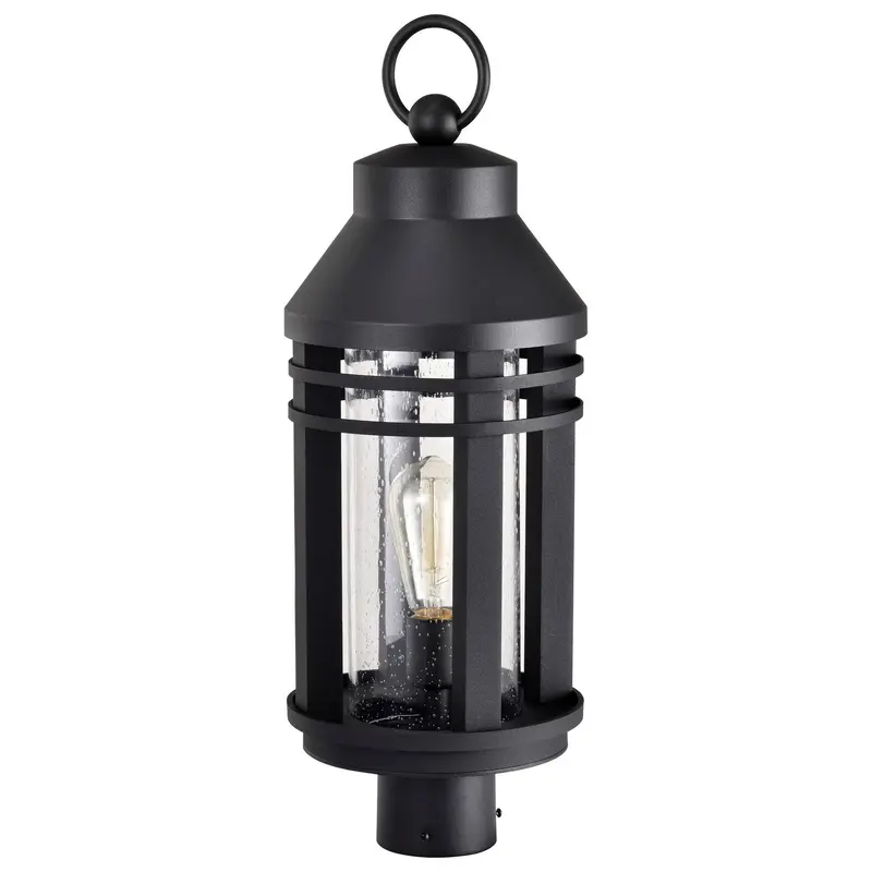 Wilton One Light Post Top Matte Black