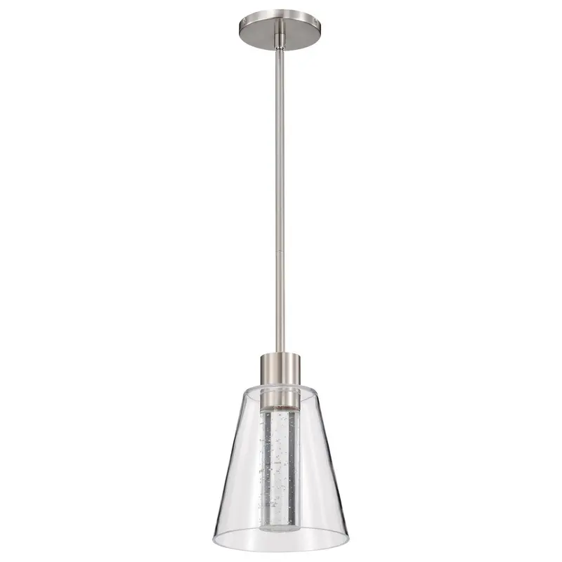 Aura LED Pendant Brushed Nickel