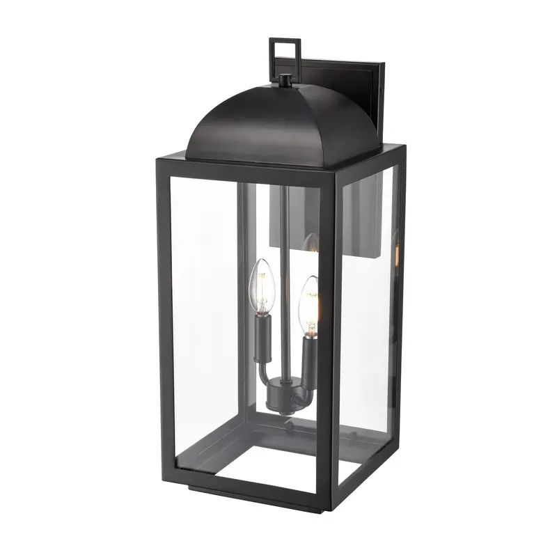 Beaufort Two Light Outdoor Wall Sconce Powder Coated Black