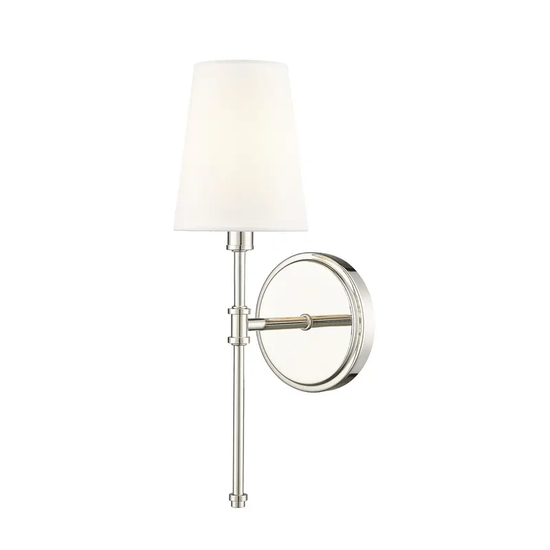 Adorra One Light Wall Sconce Polished Nickel