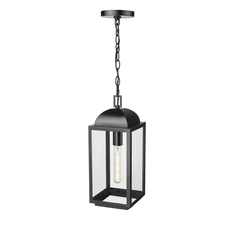 Beaufort One Light Outdoor Hanging Lantern Powder Coated Black