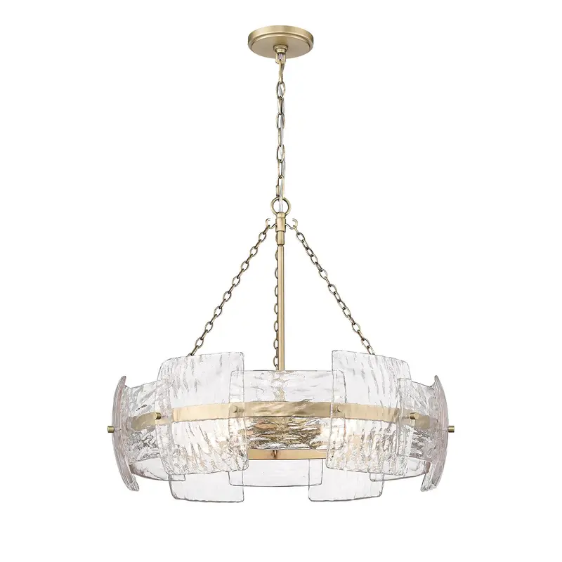 Sinclara Four Light Pendant Vintage Brass