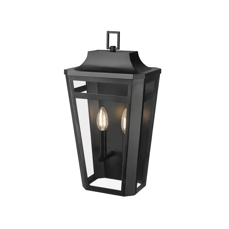 Sumerlin Two Light Outdoor Wall Sconce Powder Coated Black