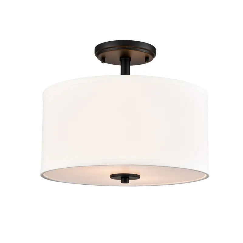Guyten Two Light Semi-Flush Mount Matte Black