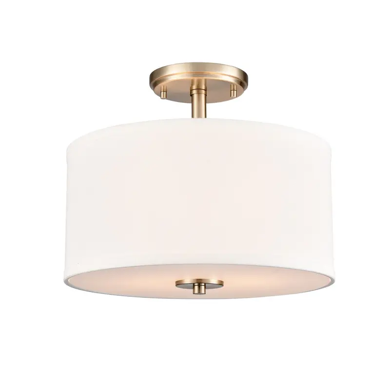 Guyten Two Light Semi-Flush Mount Modern Gold