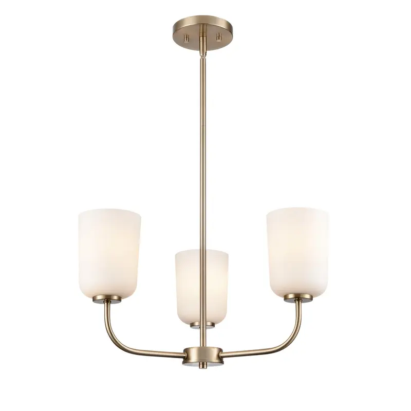 Laphia Three Light Chandelier Modern Gold