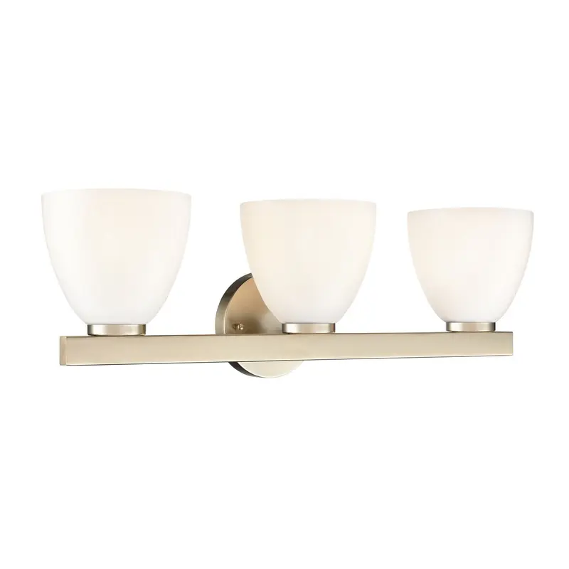 Apria Three Light Vanity Modern Gold