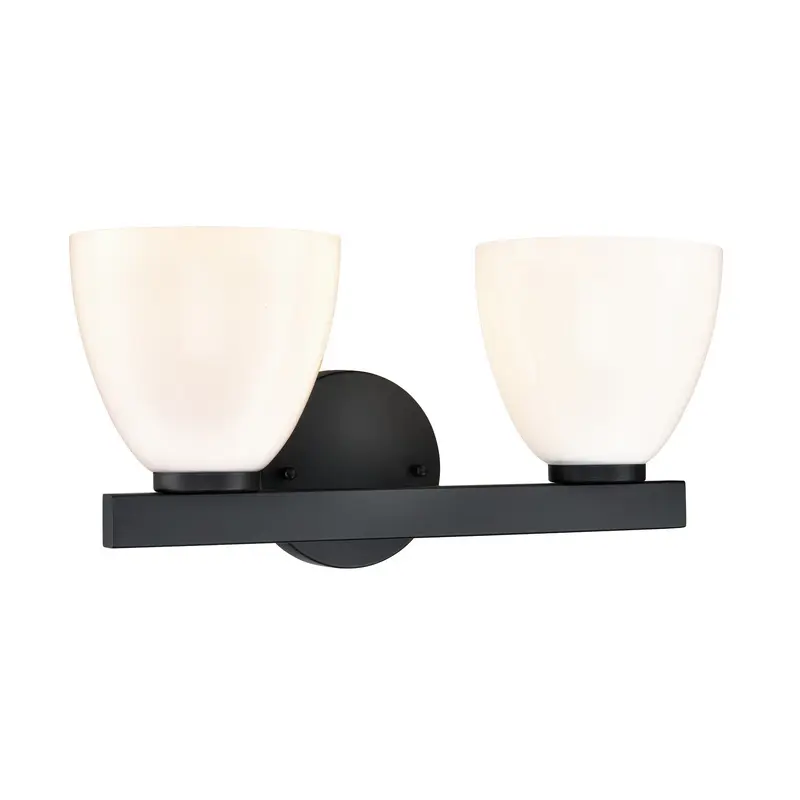 Apria Two Light Vanity Matte Black