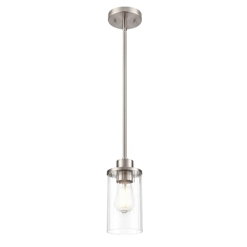 Beverlly One Light Pendant Brushed Nickel