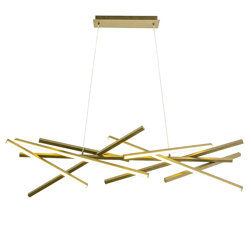 Carly LED Chandelier Aged Brass