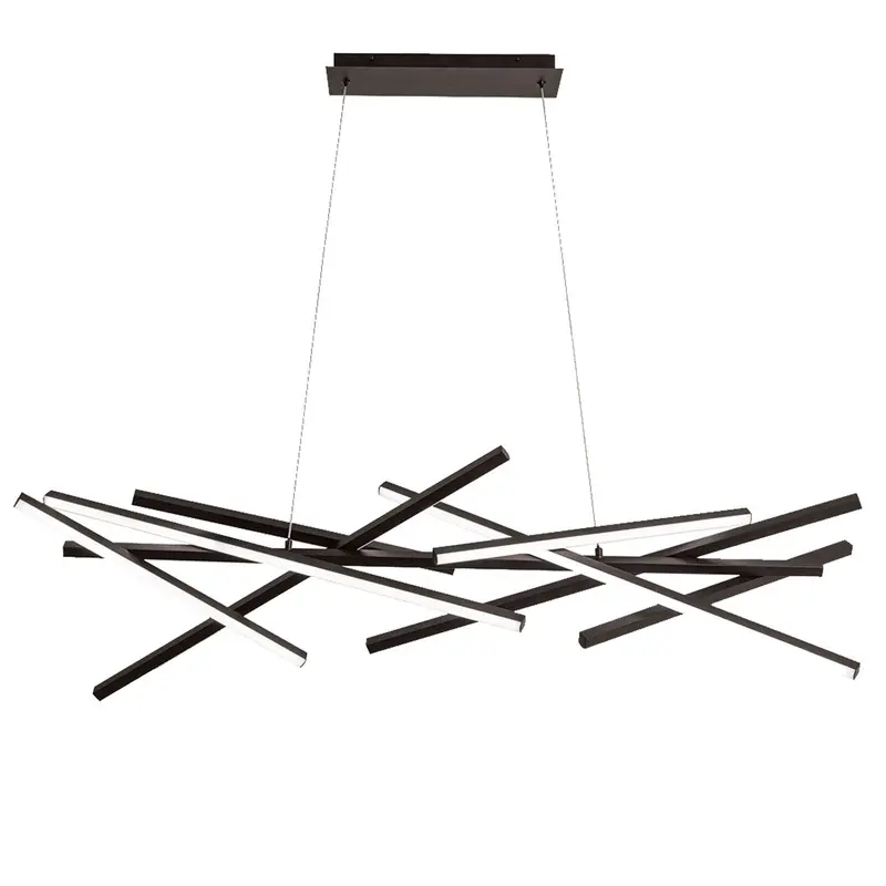 Carly LED Chandelier Matte Black