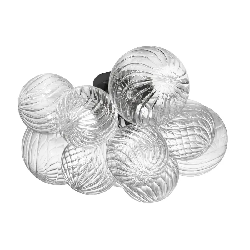 Charlize Three Light Flush Mount Clear