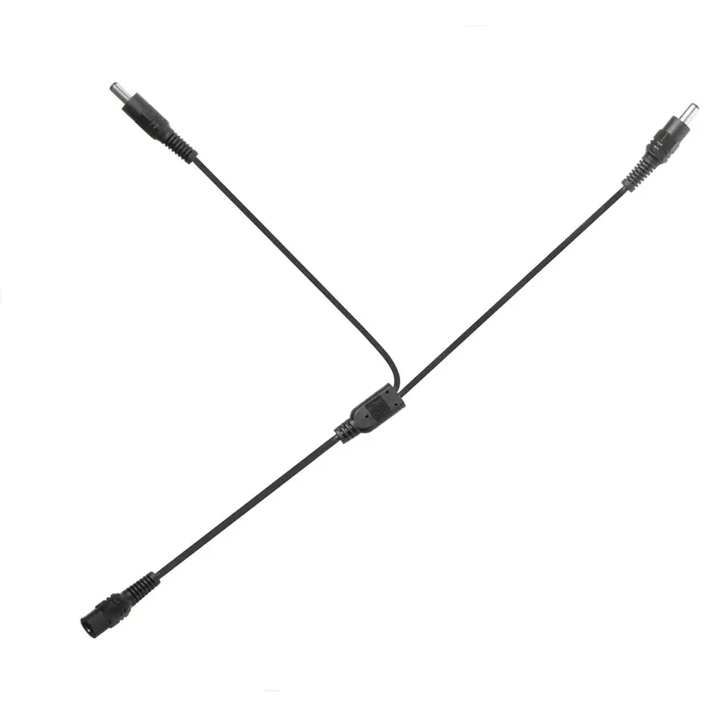 LED Plug 2 Way Splitter Wire Black