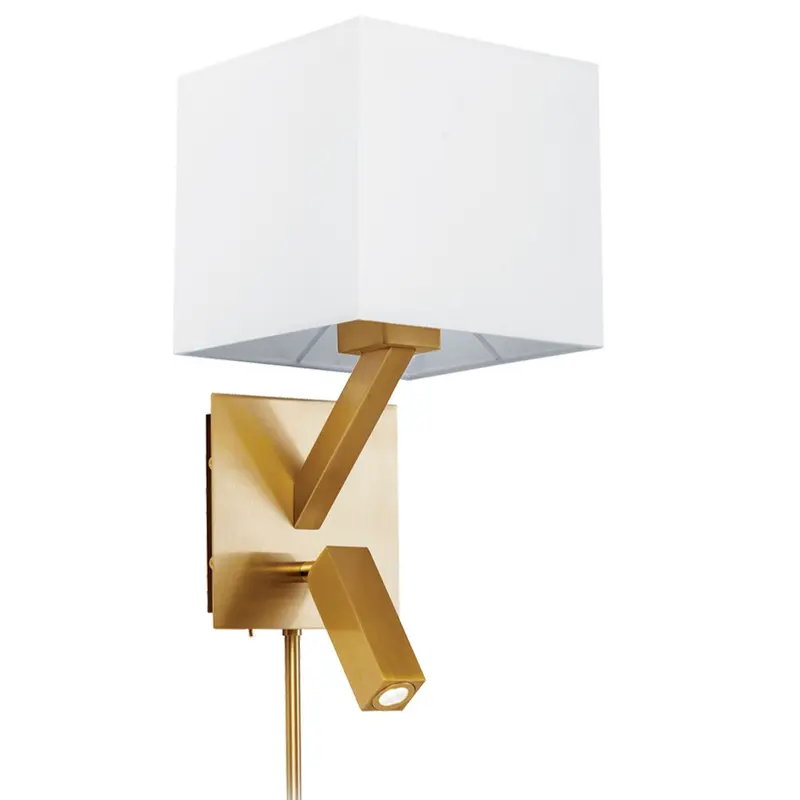 One Light Wall Sconce Aged Brass