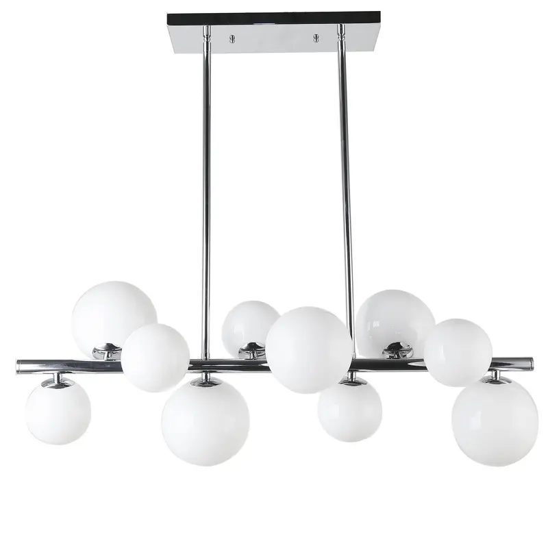 Glasgow Ten Light Pendant Polished Chrome