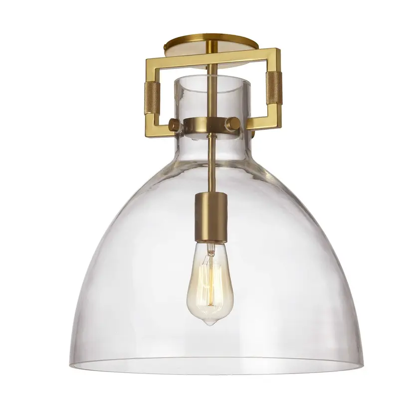 Liberty One Light Semi Flush Mount Clear