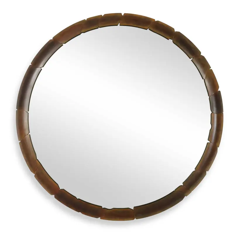 Auger Mirror Aged Rust Bronze