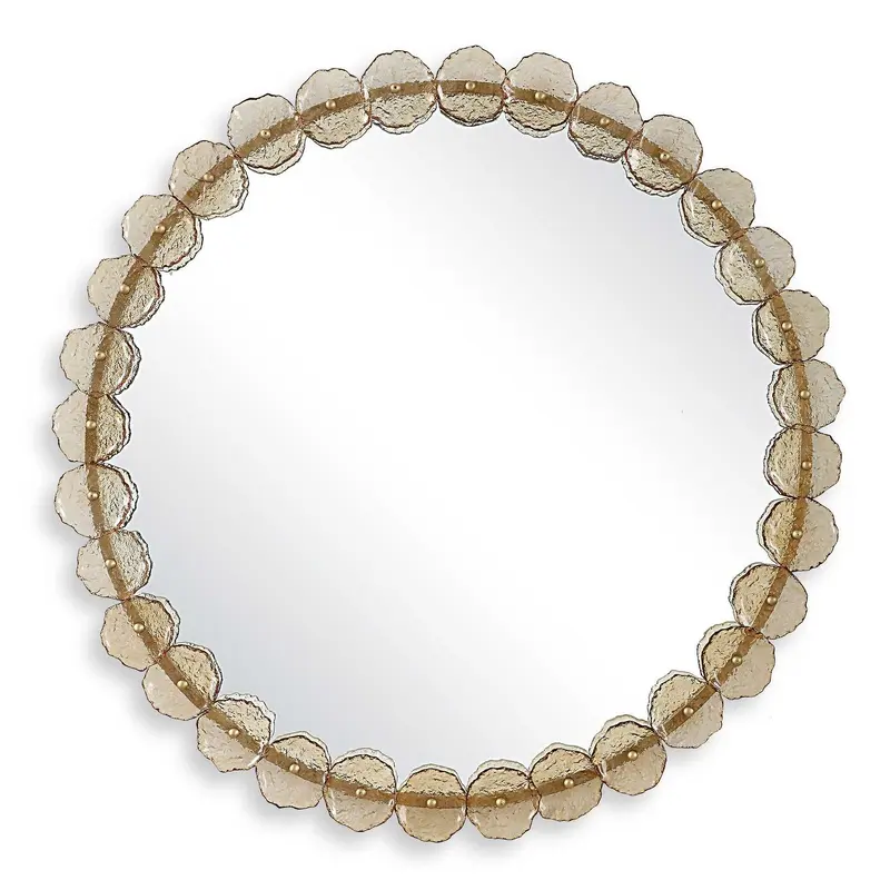 Nolina Mirror Antique Gold Iron