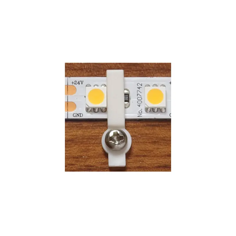 10 Mounting Clips & Screws White