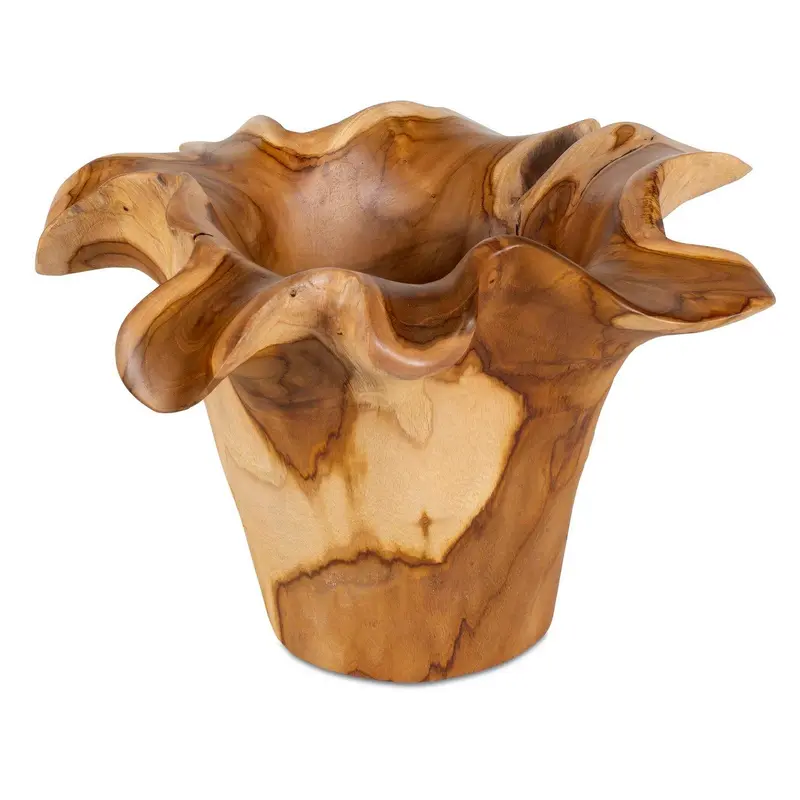 Teak Flow Bowl Natural Teak Wood