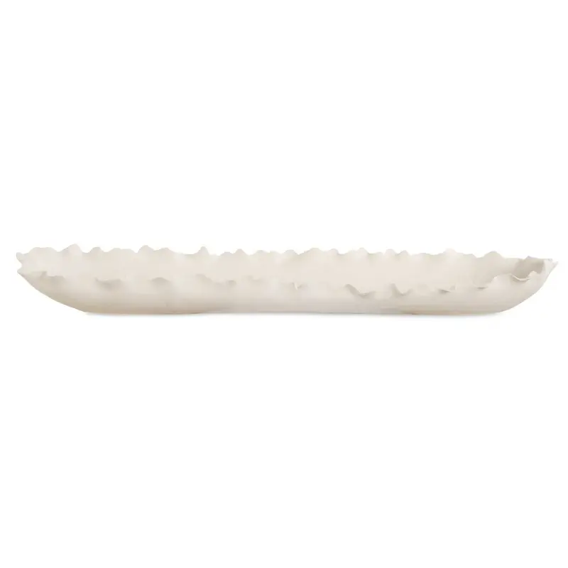 Ripple Crest Bowl Matte White