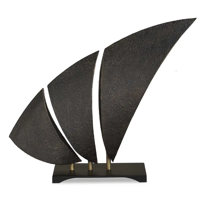 Wind Crest Sculpture Textured Dark Bronze
