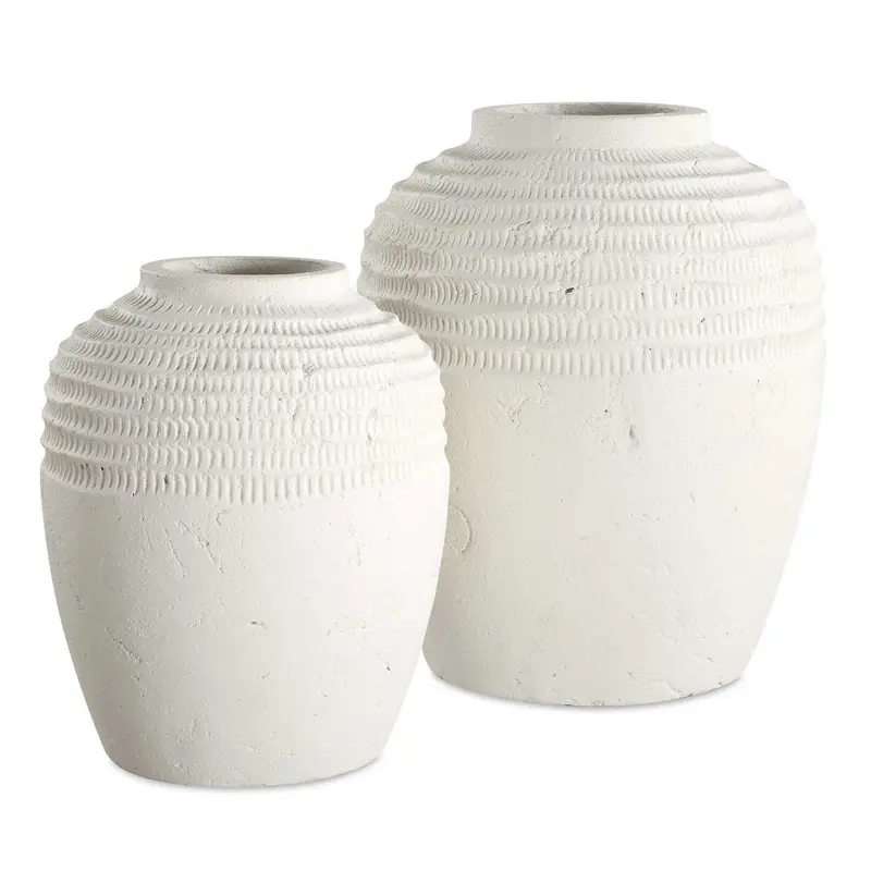 Luna Vases Set/2 Chalk White