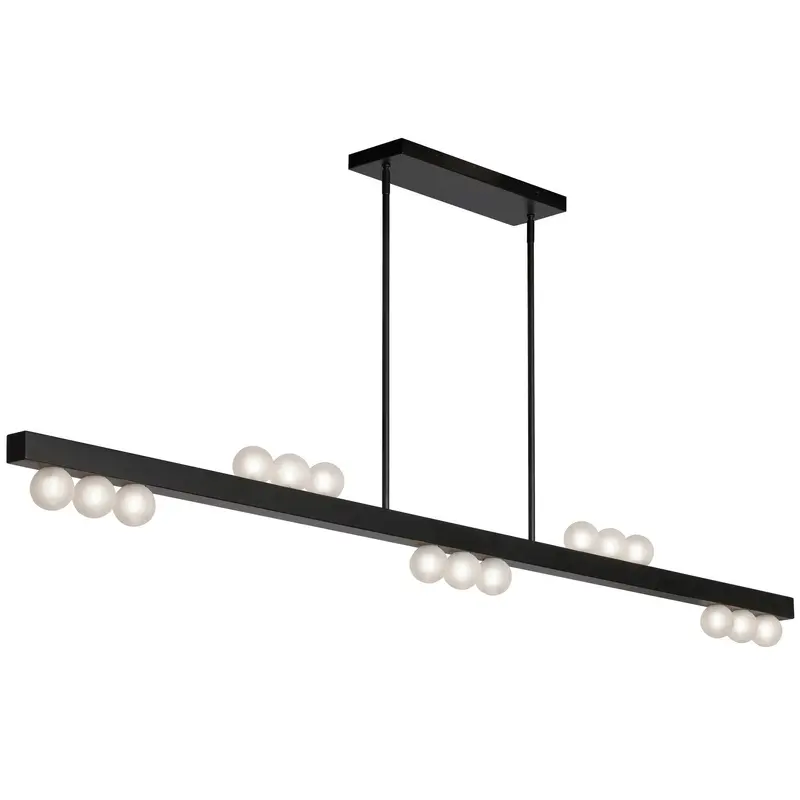 Raleigh 15 Light Pendant Matte Black