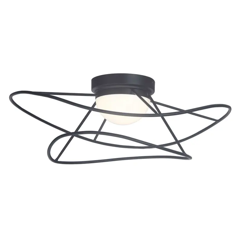 Svetlana LED Flush Mount Matte Black